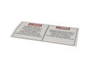 HENNY PENNY 97076 LABEL-OPER HAZARDS; FRE