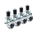 KROWNE 28-118S SET OF 1 1/2-INCH STEM WORKTABLE CASTER WITH