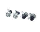 KROWNE 28-139S LOW PROFILE THREADED STEM CASTER; SWIVEL