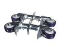 KROWNE 28-160S ADJUSTABLE HEIGHT PLATE CASTER; 6-INCH TO 7-INCH