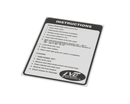 LVO 520-5079 INSTRUCTION DECAL