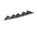 MAHLKONIG 702918 MAHLK?NIG TRIANGLE STICKER BLACK; 5 PCS;