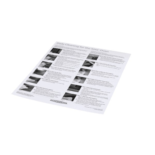 TURBOCHEF DOC-1139 POSTER DAILY CLEANING I1 OVE