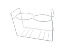 OJEDA 180589101 TWO RING TUB HOLDER