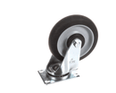 PIPER PRODUCTS CSTR-5PPD 5-INCH CASTER PLATE SWIVEL BLACK DONUT WHEE