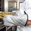 SAN JAMAR 801SG17 SILICONE OVEN MITTS - PROTECTS TO 400F - 17-IN
