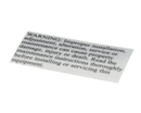STAR 2MZ1280 LABEL -WARNING