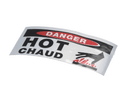 STRUCTURAL CONCEPTS 20-11836 LABEL DANGER HOT 1.25 X 3.0