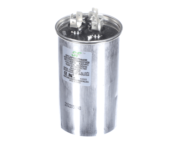 TRANE SFCAP50D75440R CAPACITOR; 50+7.5MFD 370/440V ROUND RUN CAPACITOR