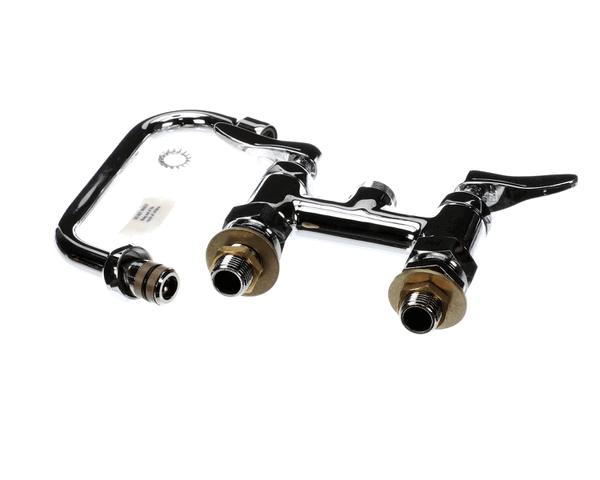 T&S B-0228-CC DOUBLE PANTRY FAUCET DECK MOUNT 4 CENTERS 6 S