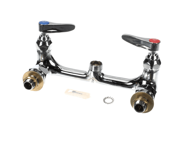 T&S B-0230-CCLN DOUBLE PANTRY SWIVEL BASE FAUCET WALL MOUNT 8 C