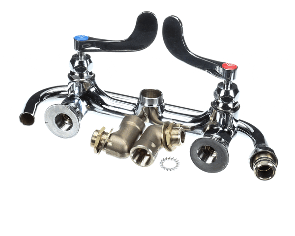 T&S B-0290-04 BIG-FLO MIXING FAUCET 8 WALL MOUNT 12 NOZZLE