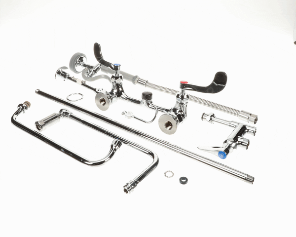 T&S B-2466 PRE-RINSE OVERHEAD SWIVEL ARM ADD-ON FAUCET W/12-IN SWING NOZZLE CERAMIC CARTRIDGES