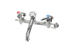 T&S BRASS BA-0665-BSTR SERVICE SINK FAUCET; 8 WALL MOUNT; BUILT
