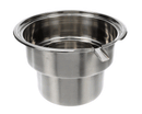 TOWN FOOD SERVICE 229012B RANGE TOP S/S STOCKPOT W/ OVERFLOW -12CH