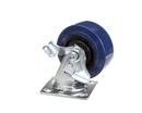 TOWN FOOD SERVICE 250505A 5-INCH PLATE CASTER W/BRAKE; 900