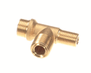 UNIC CN898 BRASS TEE FITTING - 3/8 BSPM X 3/8 BSPM 1/4 BSPM