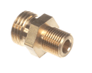 UNIC MI-18 BRASS ADAPTER NIPPLE - 1/4 BSPM X 1/8 BSPM