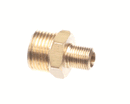 UNIC R-100 BRASS ADAPTER NIPPLE - 3/8 BSPM X 1/8 BSPM