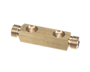 UNIC RB4010 BRASS DUAL-BANJO MANIFOLD - 3/8 BSPM X 3/8 BSPM