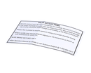 WILBUR CURTIS WC-38190 LABEL VALVE ACCESS PANEL PCGT