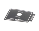 WILBUR CURTIS -39219 LABEL BREW SELECTOR RU150/300