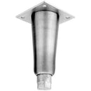 STANDARD KEIL 1064-0641-1680 6-IN ZINC DIE-CAST WITH SATIN NICKEL FINISH LEG REMOVABLE MOUNTING PLATE