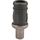 COMPONENT HARDWARE A10-1500 GRAY PLASTIC WITH STAINLESS STEEL BULLET FOOT FOR 1-1/2 IN OD ROUND TUBING