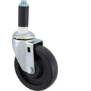 COMPONENT HARDWARE CHGC13-1140 STANDARD-DUTY 4-IN STEM CASTER BLACK POLYOLEFIN WHEEL AND HUB