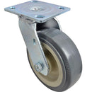 STANDARD KEIL 1131-2052-3000 HEAVY-DUTY 6-IN PLATE CASTER GRAY POLYURETHANE WHEEL WITH PLASTIC HUB