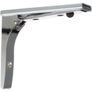 COMPONENT HARDWARE J17-4270 FOLDING SHELF BRACKET WITH REMOVABLE SHELF PLATE CHROME-PLATED BRACKET WITH ZINC-PLATED SHELF PLATE