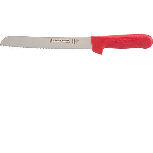 MAVRIK 1371542 KNIFE BREAD 8-IN SCALLOPED RED