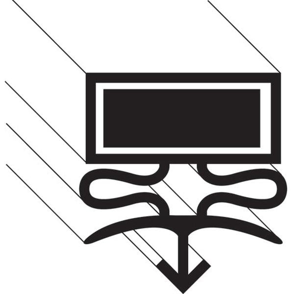 TRUE E810848 GASKET COOLER 15-INX1-1/2-IN R BLK