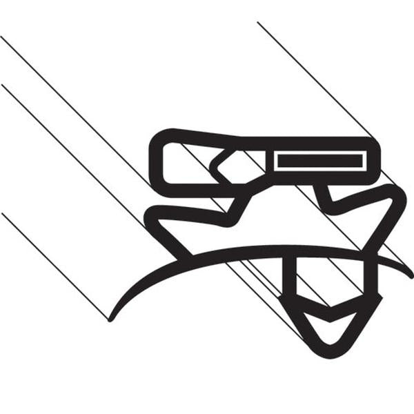 TRUE 912148 GASKET TM-74/F/G/FG WIDE BLACK 24 5/8 X 62 1/8 CL 3720-009