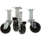 MAGIKITCH'N B3901504 4-IN SWIVEL PLATE CASTERS SET OF 4