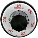 VULCAN Y1955 200° - 400° BLACK AND SILVER THERMOSTAT DIAL