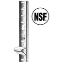 COMPONENT HARDWARE T21-1072 PILASTER S/S KEYHOLE 7 2-IN
