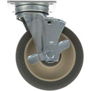 HOBART 410118-21 5 IN SWIVEL PLATE CASTER W/ BRAKE