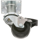 COMPONENT HARDWARE C47-0316-C PLATE CASTER WITH BRAKE
