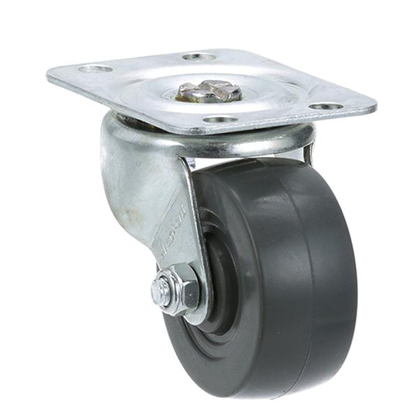 ULTRAFRYER ULTR28A103 SWIVEL DOLLY 2-IN PLATE CASTER BLACK POLYOLEFIN WHEEL AND HUB