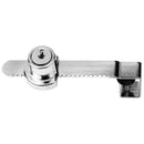 STANDARD KEIL 1222-1210-3000 SLIDING GLASS DOOR LOCK CHROME-PLATED STEEL
