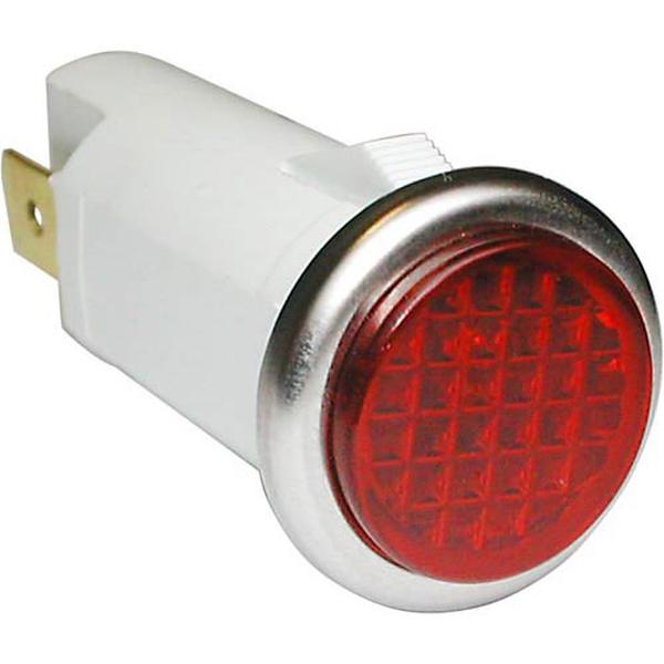 STAR WS-51157 250V HAT FLAT RED SIGNAL LIGHT
