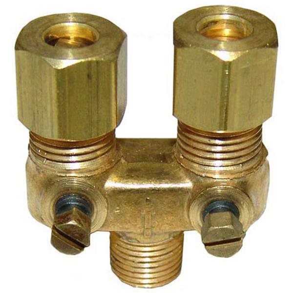 IMPERIAL 1003 DUAL PILOT VALVE 3/16 CC X 1/8 MPT BRASS