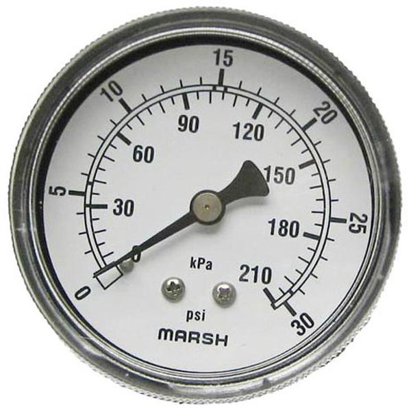 PITCO P9310-36 0 - 30 PSI DUAL SCALE PRESSURE GAUGE