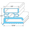 TRAULSEN 341-21461-00 GASKET DRAWER UL 6-7/8 X 23-3/8