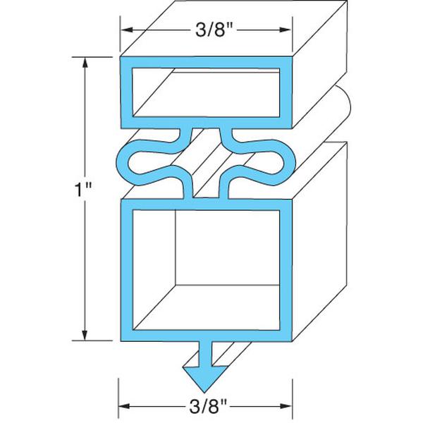 TRUE E810804 DOOR GASKET