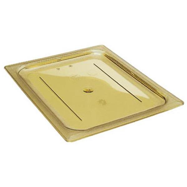 CAMBRO 20HPC 1/2 SIZE AMBER H-PAN™ HIGH HEAT FOOD PAN COVER