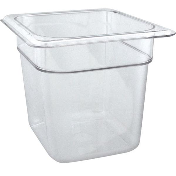 SILVER KING 43643 PAN 1/6 SIZE 6 IN DEEP PLASTIC
