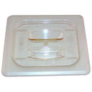 CAMBRO 60HPCH 1/6 SIZE AMBER H-PAN™ HANDLED HIGH HEAT FOOD PAN COVER