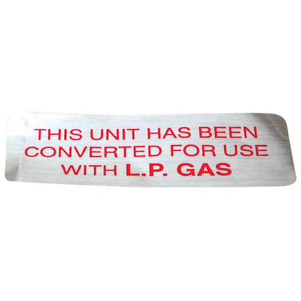 HOBART 00-421727-00009 PLATE NATURAL TO PROPANE GAS